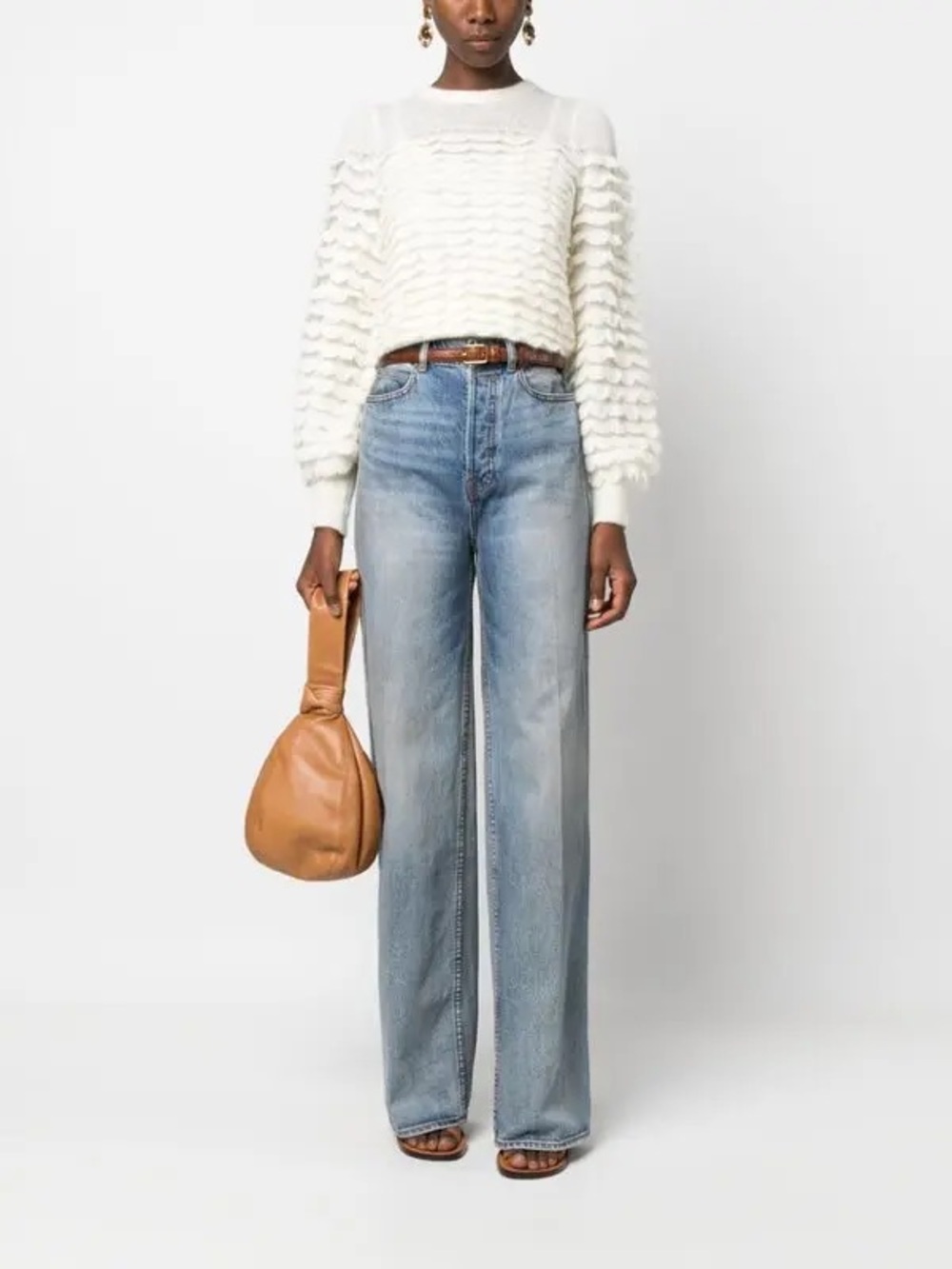 Zimmermann High Rise Wide Leg Jeans Size 26